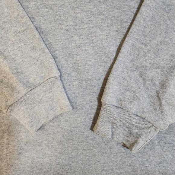 Ralph Lauren Sweatshirt Mens Medium Gray Vintage Solid Long Sleeve - Picture 13 of 14